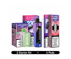 2 Starter Kits + 4 Pods Bundle Deal – Great Value for Beginners